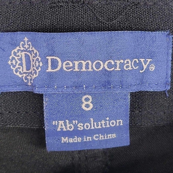 Democracy An Solution Skinny Jean Women's Size 8 Black Mid Rise Stretch - Picture 5 of 8